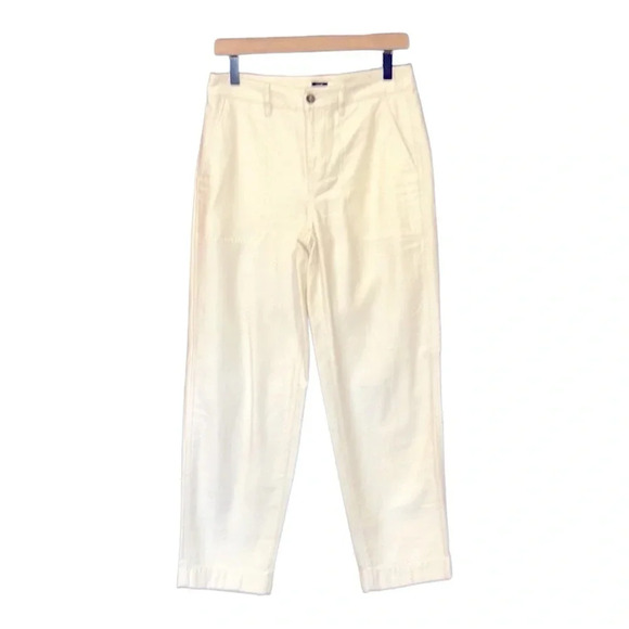 J. Crew Cotton Camp Pant Cream Size 4 - Picture 5 of 11